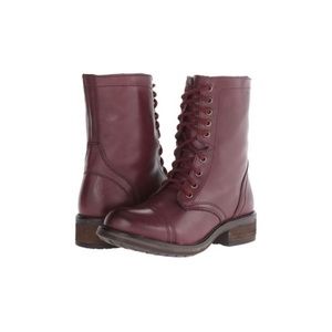 Steve Madden Troopa 2 Wine Red Leather 